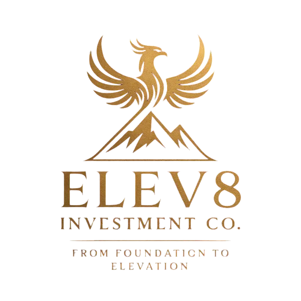 Elev8 Investment Co - Golden Phoenix Logo